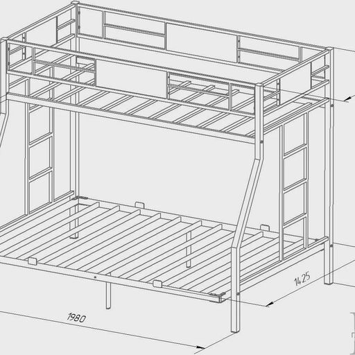 Двухъярусная кровать «Гранада 140»